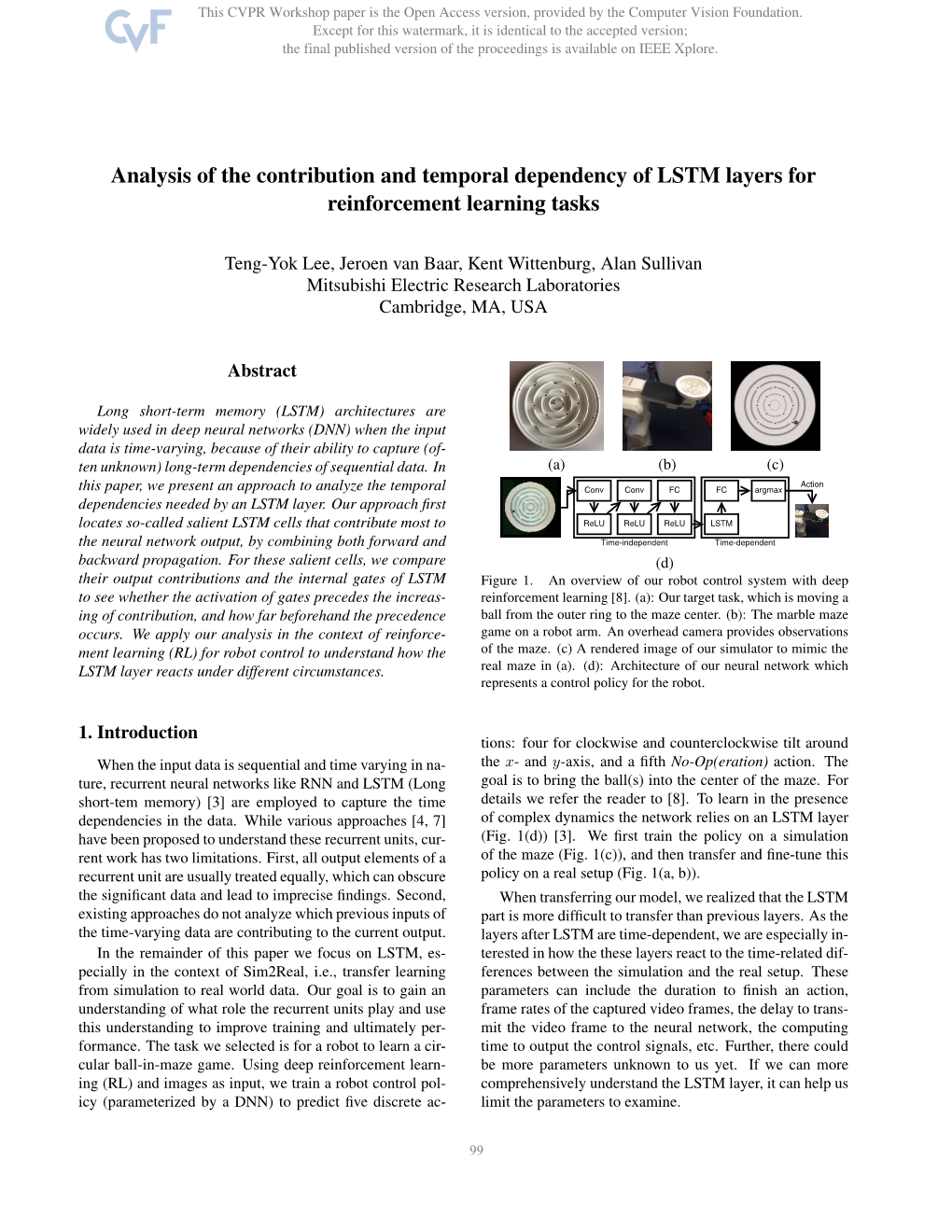 Analysis of the Contribution and Temporal Dependency of LSTM Layers for Reinforcement Learning Tasks