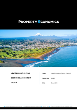 New Plymouth Retail Economic Assessment Update