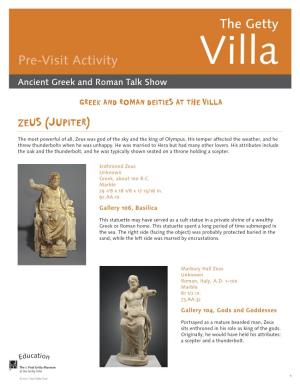 Greek and Roman Deities at the Villa