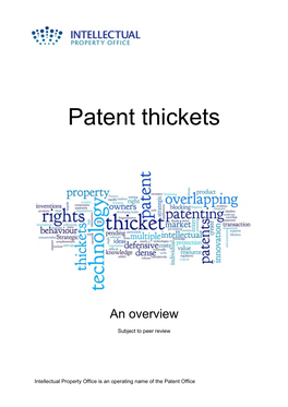 Patent Thickets