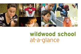 Wildwood School At-A-Glance Wildwood School Is a Progressive Kindergarten Through 12Th Grade Co-Ed College Preparatory School in West Los Angeles