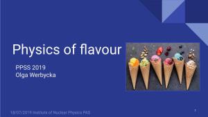 Physics of Flavour
