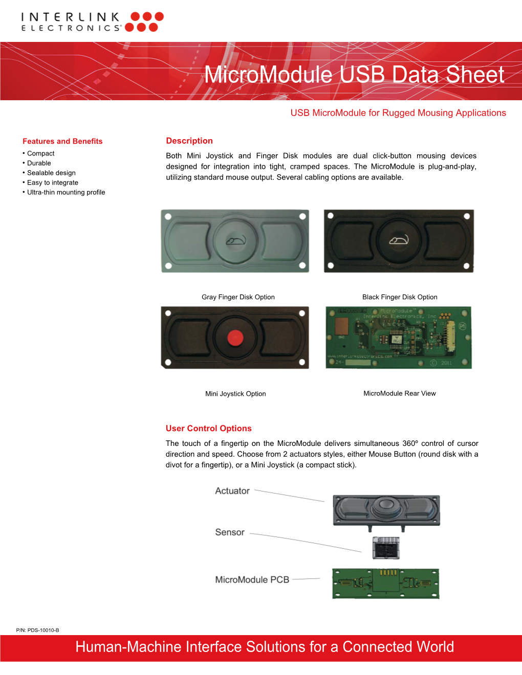 Micromodule USB Data Sheet