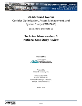 US-60/Grand Avenue Corridor Optimization, Access Management, and System Study (COMPASS)
