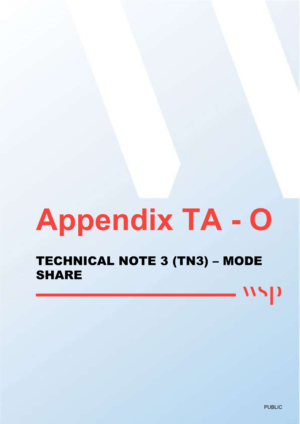 Appendix TA - O