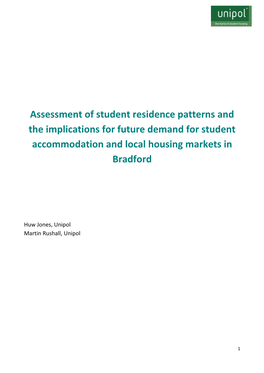 Assessment of Student Residence and Housing Market Conditions in Nottingham, Re’New and Unipol, 2013 8