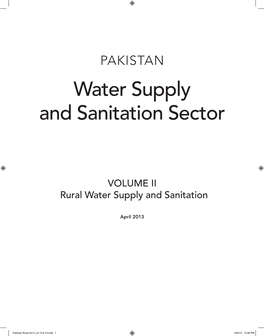 Water Supply and Sanitation Sector