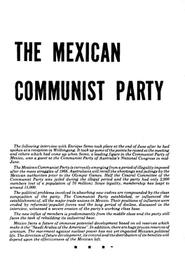 The Mexican Communist Pary