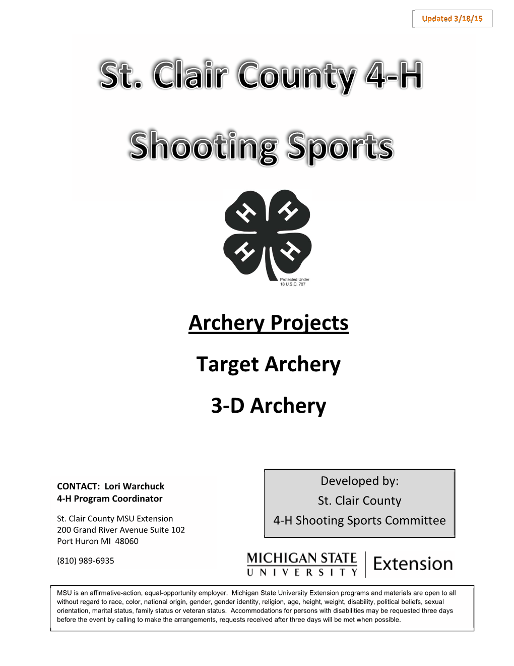 Archery Projects Target Archery 3-D Archery