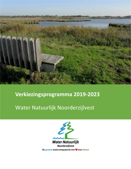 Verkiezingsprogramma 2019-2023 Water Natuurlijk Noorderzijlvest