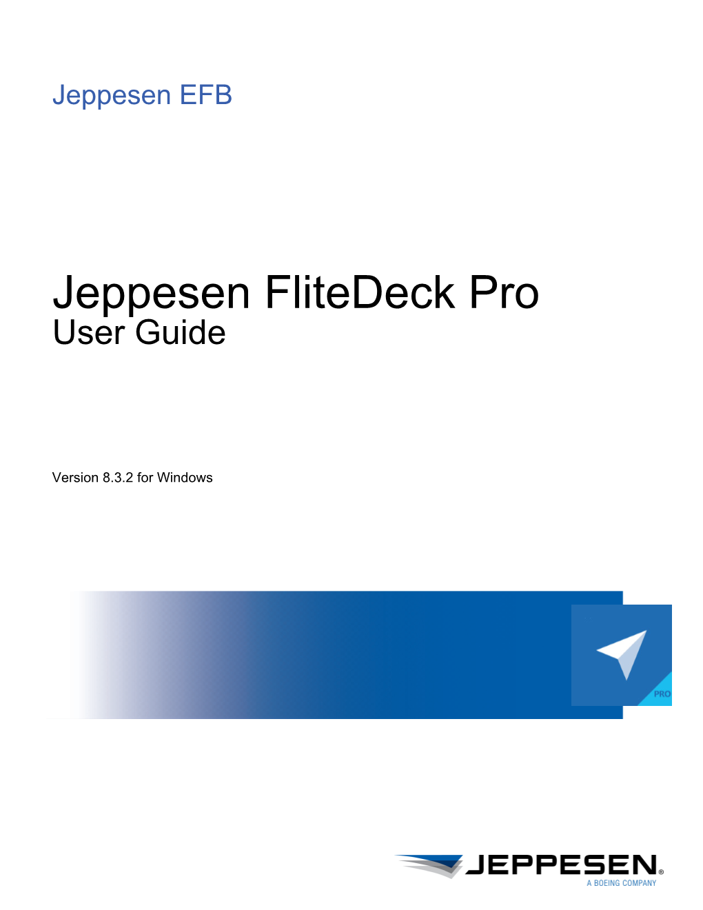 Jeppesen Flitedeck Pro User Guide