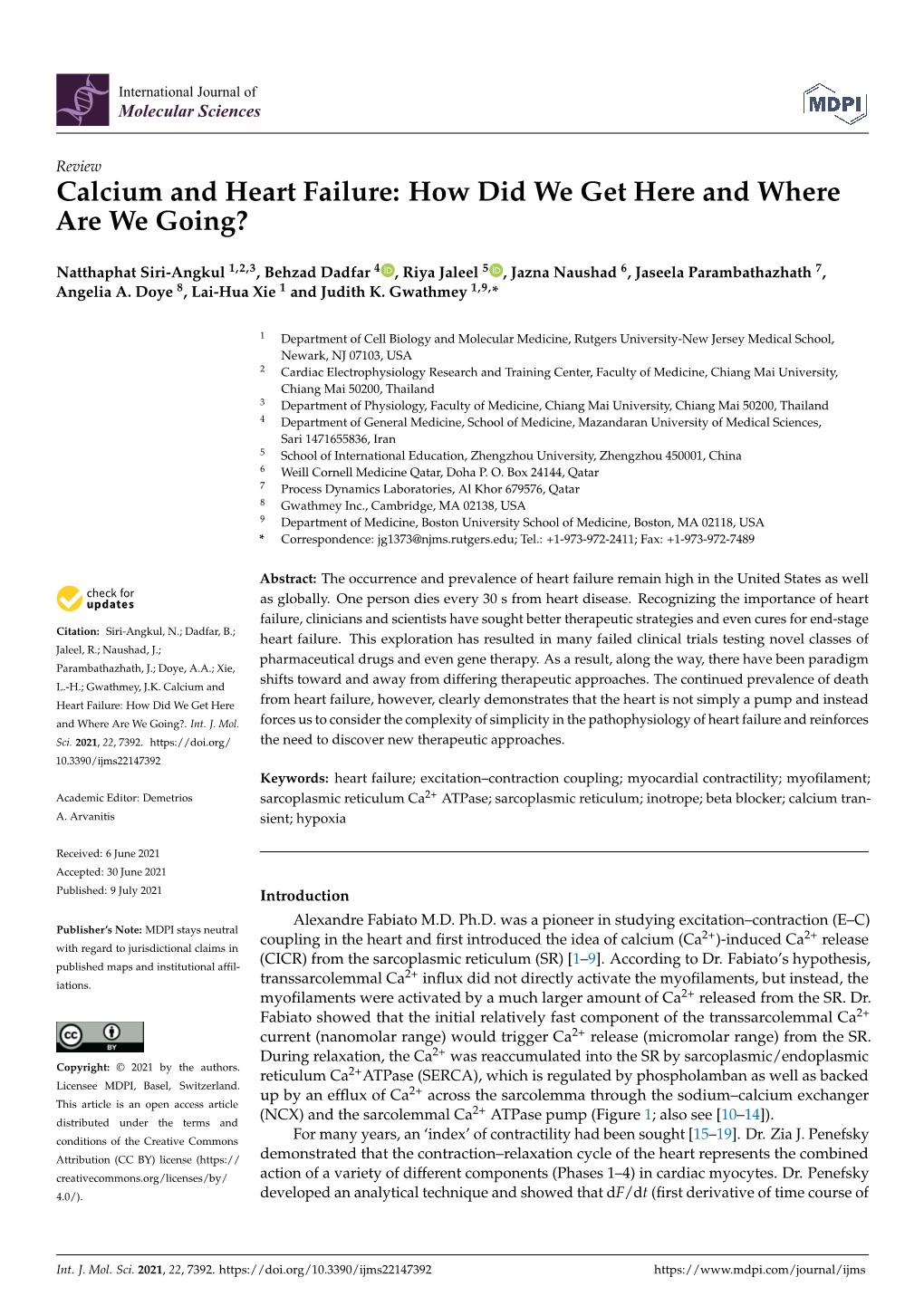 Calcium and Heart Failure: How Did We Get Here and Where Are We Going?