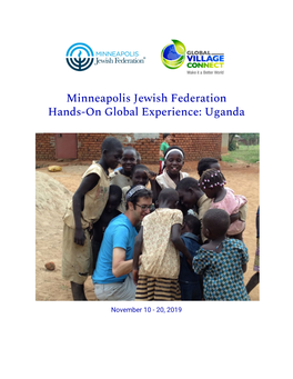 Minneapolis Jewish Federation Hands-On Global Experience: Uganda