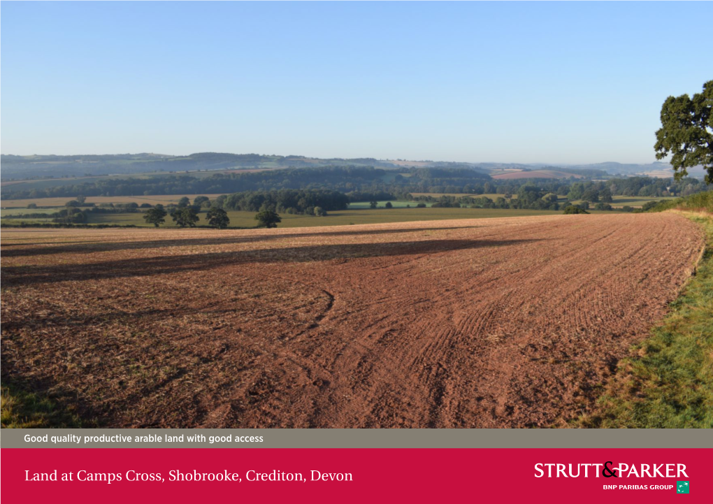 Land at Camps Cross, Shobrooke, Crediton, Devon 84.8M