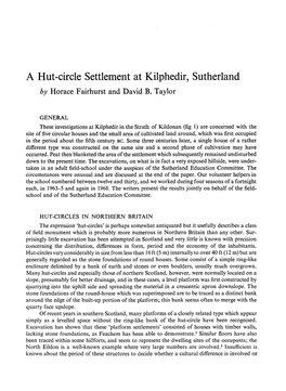 A Hut-Circle Settlement at Kilphedir, Sutherland by Horace Fairhurs David an T