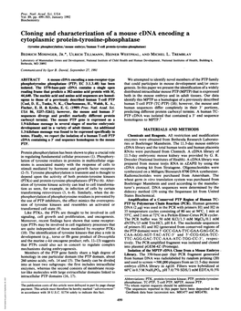 Cytoplasmic Protein-Tyrosine-Phosphatase