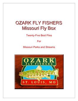 OZARK FLY FISHERS Missouri Fly
