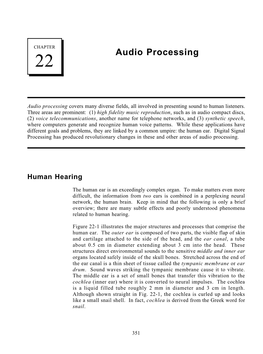 Chapter 22: Audio Processing