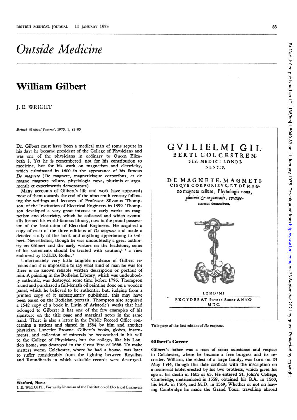 William Gilbert GVILIELMI GIL