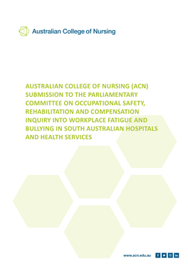 ACN Submission to the Inquiry Into the Effectiveness of the Aged Care