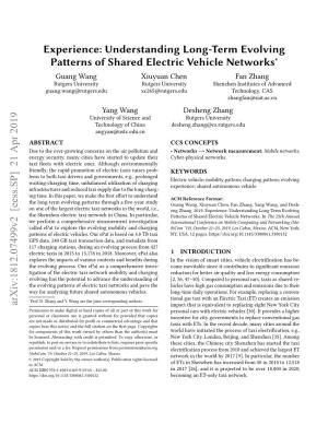 Understanding Long-Term Evolving Patterns of Shared Electric