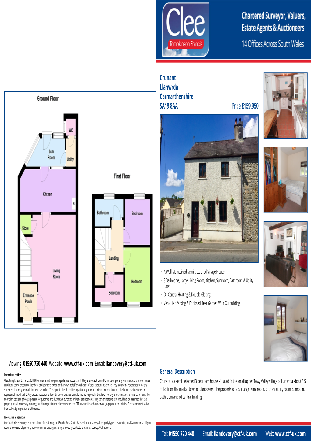 Crunant Llanwrda Carmarthenshire Price £159,950 SA19