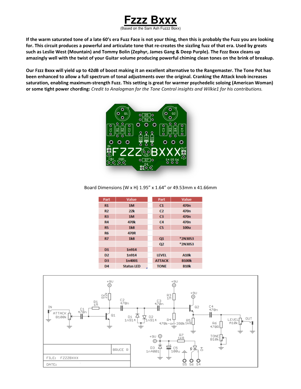 Fzzz Bxxx Build Document