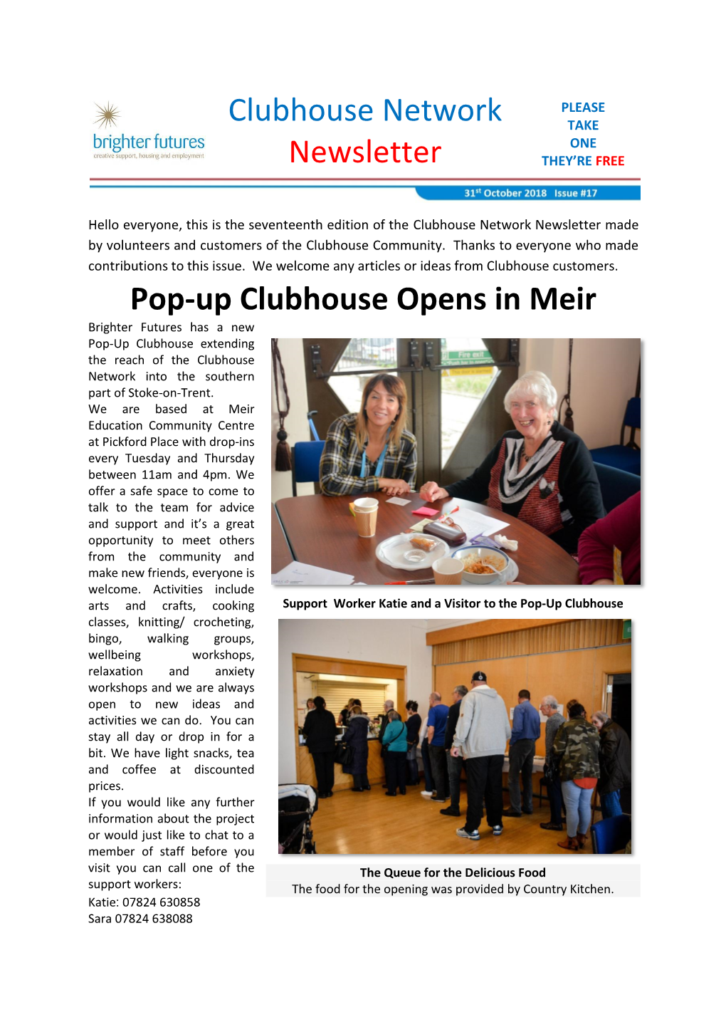 Clubhouse Network Newsletter Issue