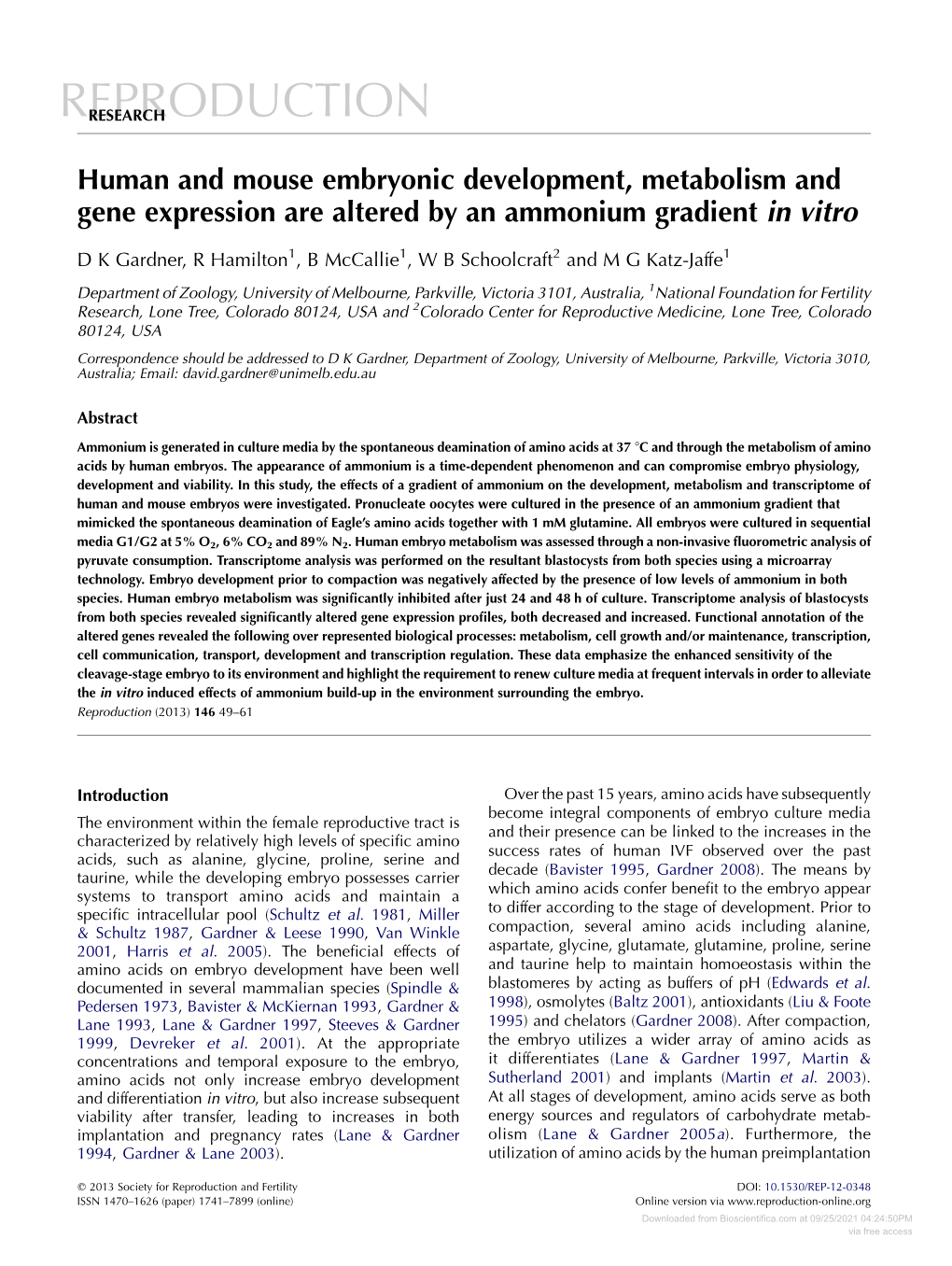 Association of the Developing Acrosome with Multiple Small Golgi