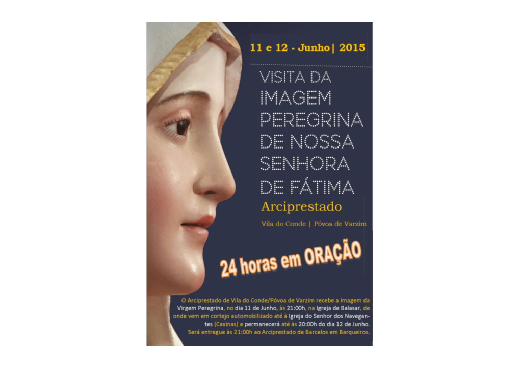 Delineamento Do Programa Visita Da Virgem Peregrina