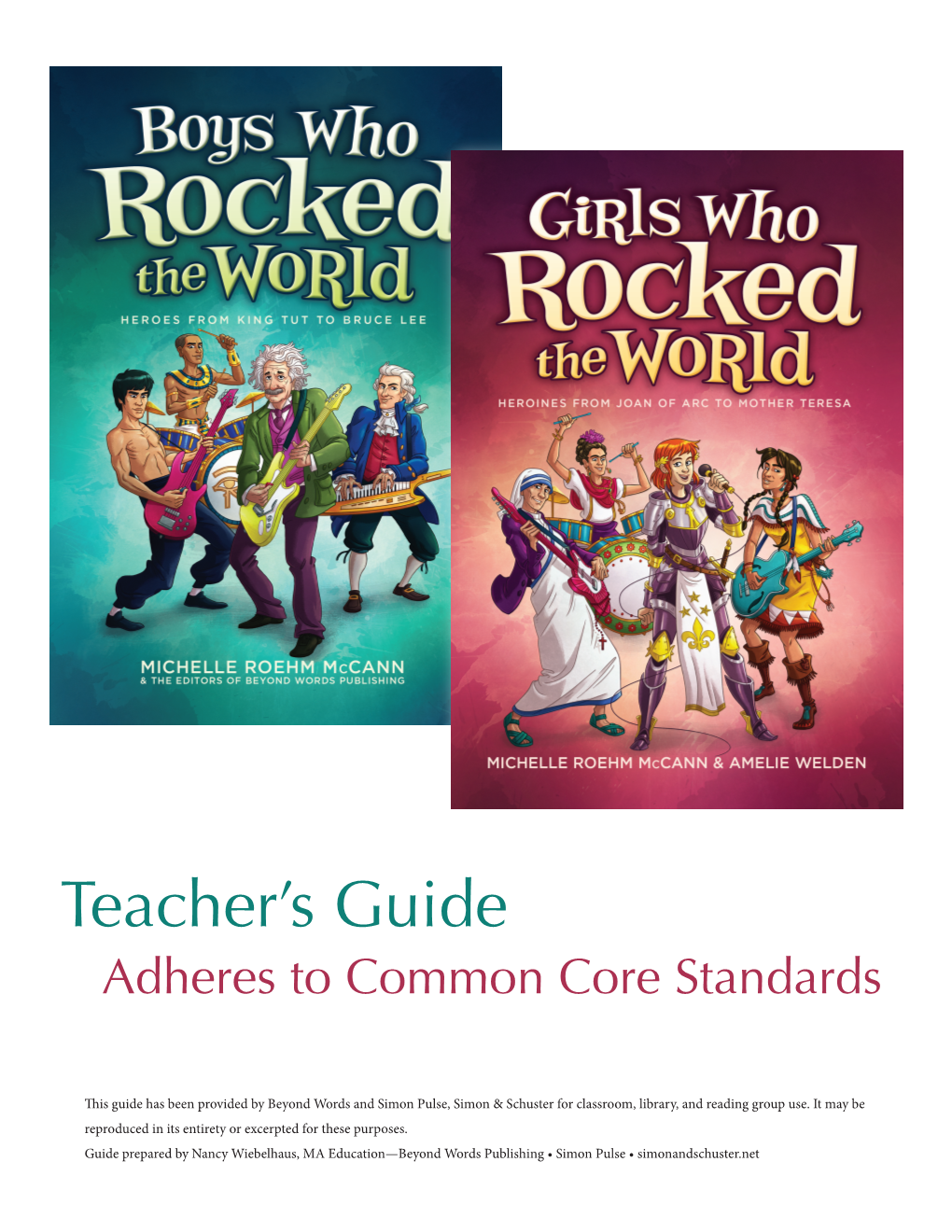 Girls Who Rocked the World Teacher's Guide