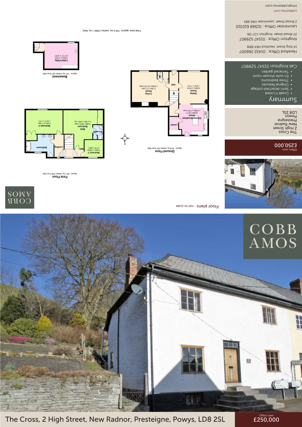 The Cross, 2 High Street, New Radnor, Presteigne, Powys, LD8 2SL LD8 Powys, Presteigne, Radnor, New Street, High 2 Cross, the £250,000 Offers Over Offers