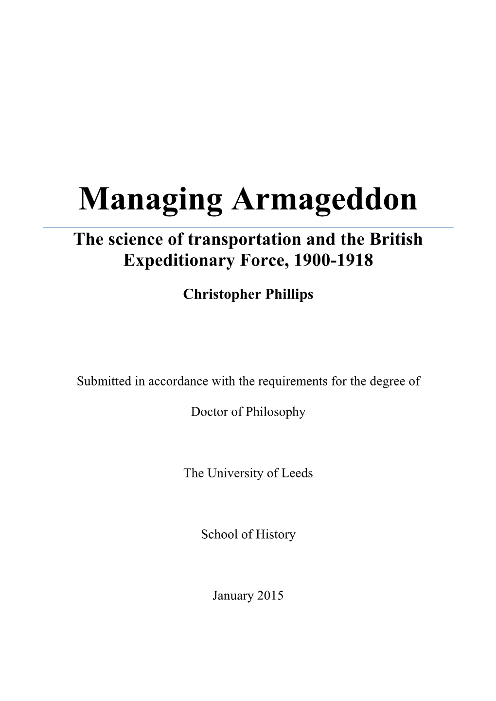 Managing Armageddon Ethesis.Pdf