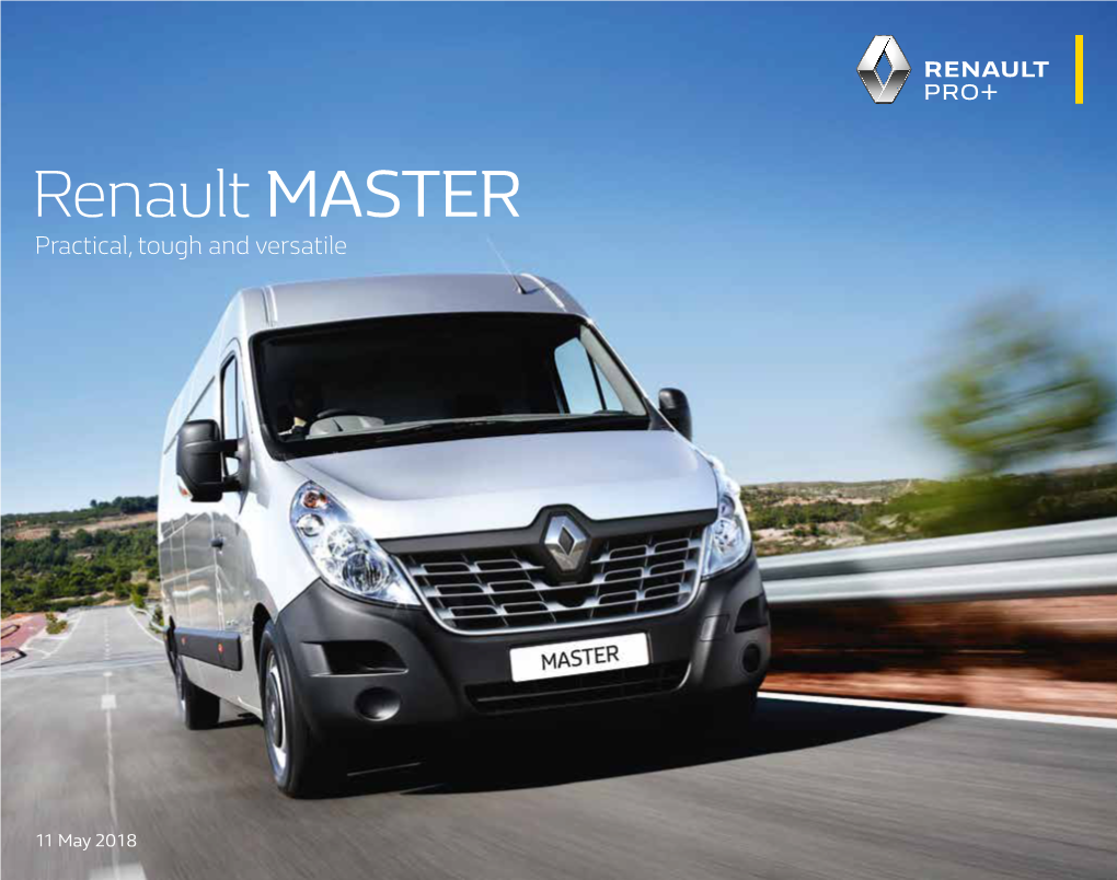 Renault MASTER Practical, Tough and Versatile