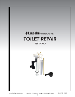 Toilet Repair Section 3