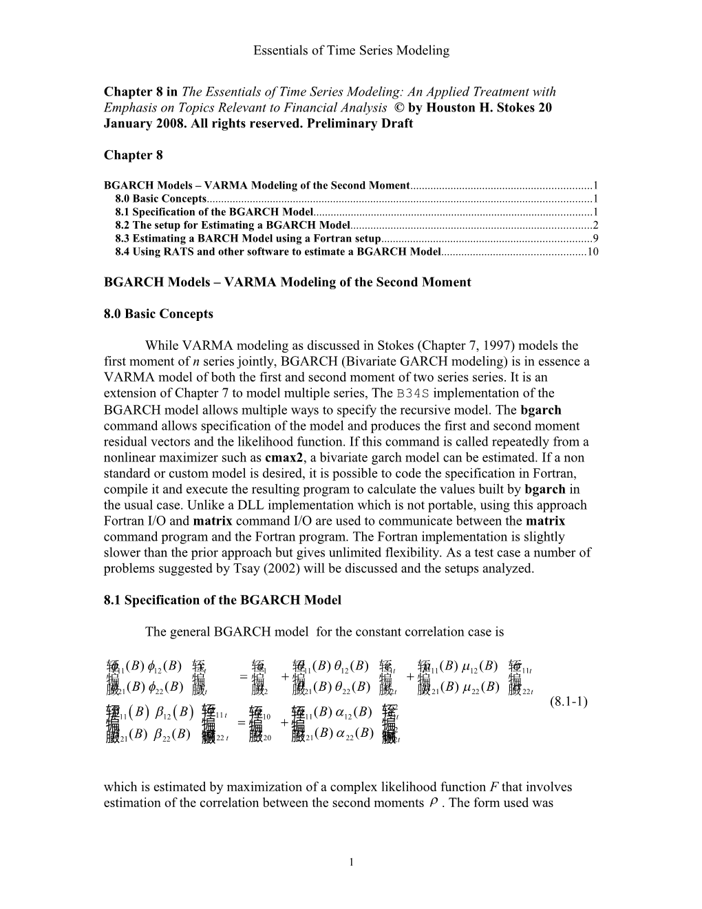 Essentials of Time Series Modeling