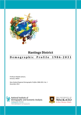 Hastings District: Demographic Profile 1986-2031