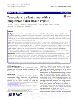 Toxocariasis: a Silent Threat with a Progressive Public Health Impact