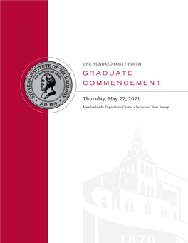 Stevens 2021 Graduate Commencement Program