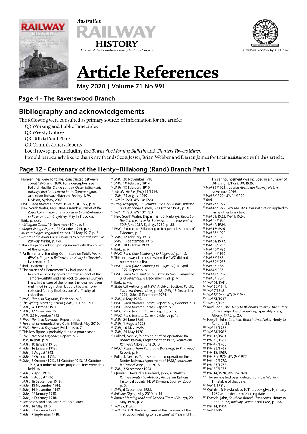 Article References