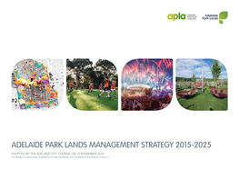 Park Lands Management Strategy