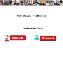 Samsung Gear Fit Notifications