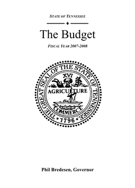 State of Tennessee Budget Document