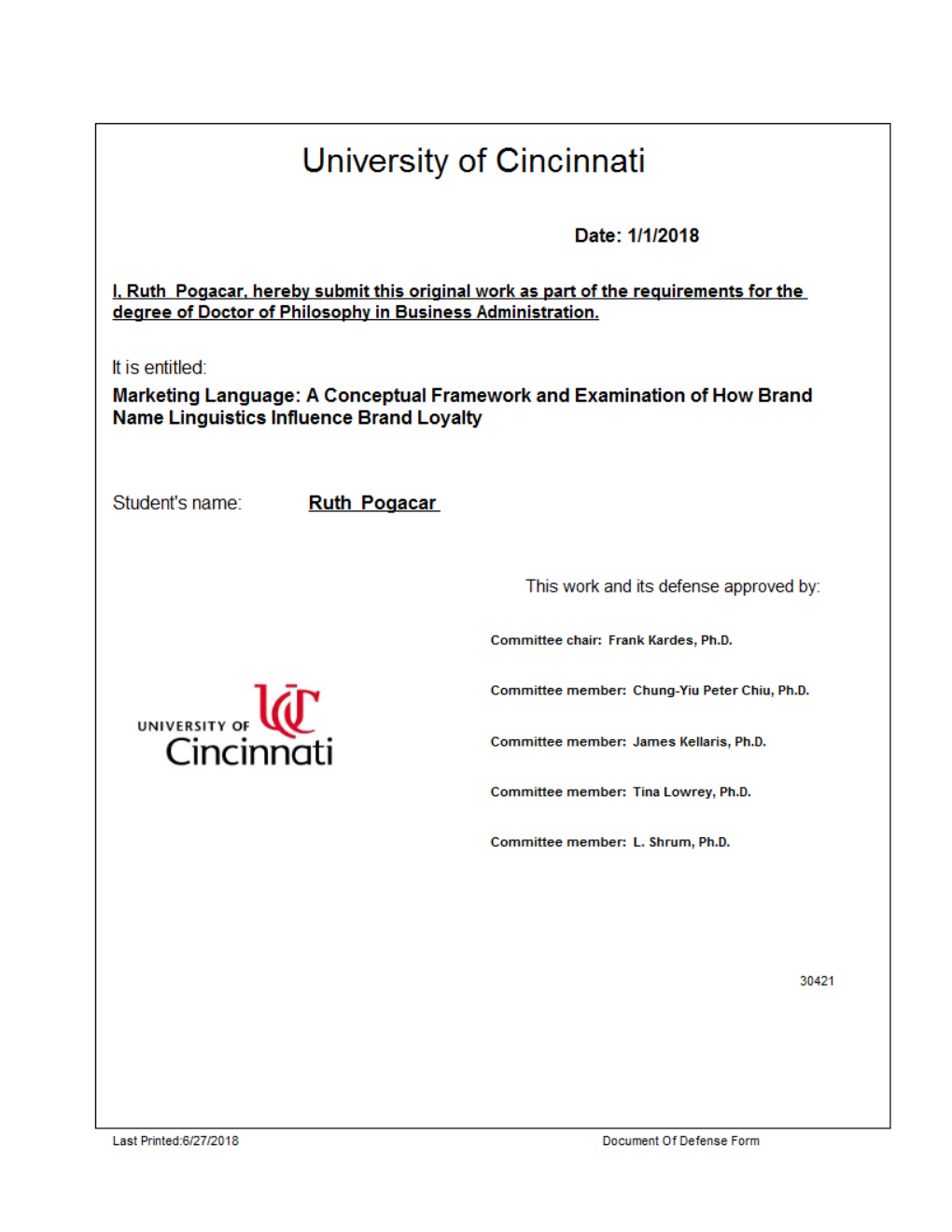 Marketing Language: a Conceptual Framework and Examination of How Brand Name Linguistics Influence Brand Loyalty