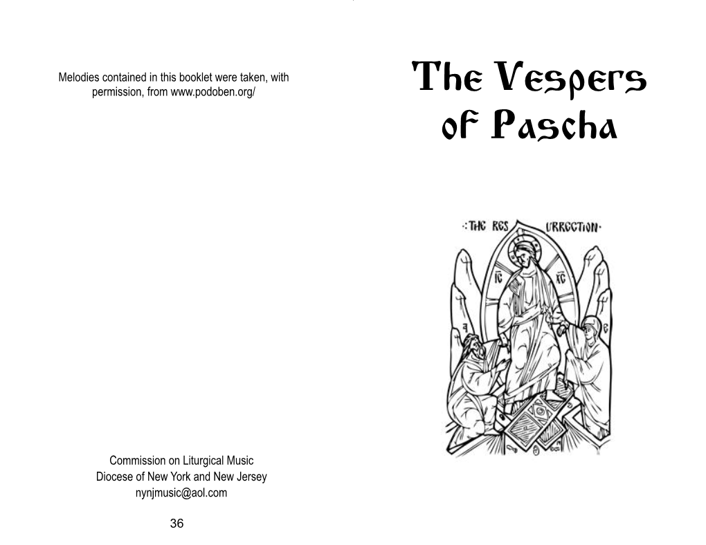The Vespers of Pascha