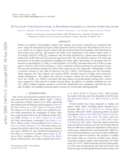 Arxiv:2005.14671V2 [Astro-Ph.EP] 30 Jun 2020 Tion Et Al