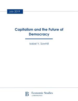 Capitalism and the Future of Democracy