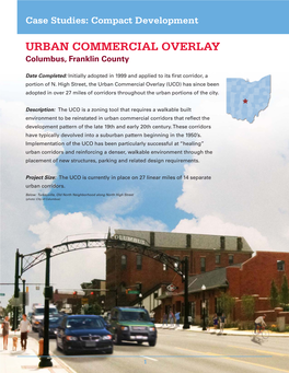 URBAN COMMERCIAL OVERLAY Columbus, Franklin County