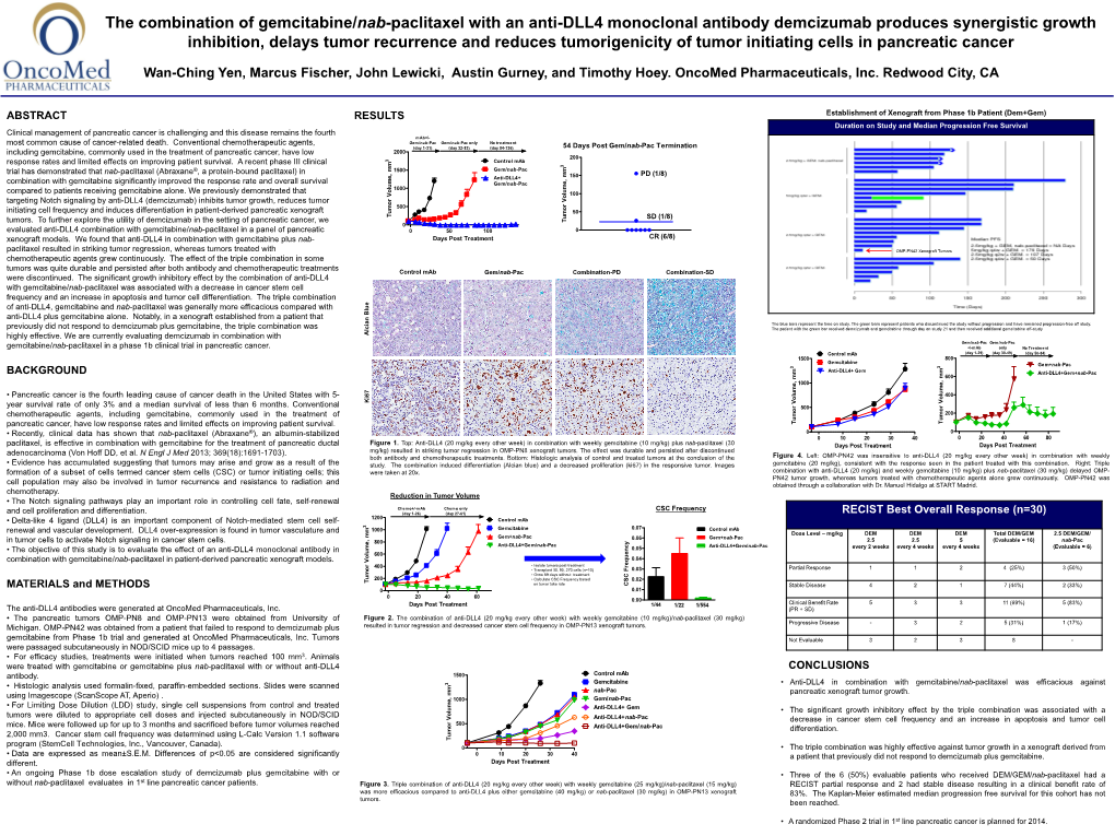 The Combination of Gemcitabine/Nab-Paclitaxel with An