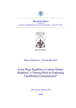A Turning-Point in Explaining Equilibrium Unemployment?
